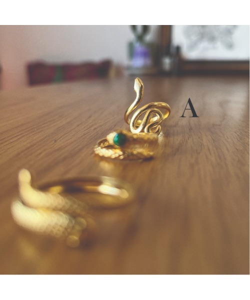 tone(トーン)の「【kocea】ステンレスリング/SNAKE 金属アレルギー対応アクセサリー (MA)(リング・レディース・A/B/C/D/E/F/G・FREE)」の9枚目の写真