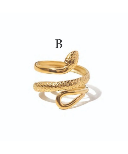 tone(トーン)の「【kocea】ステンレスリング/SNAKE 金属アレルギー対応アクセサリー (MA)(リング・レディース・A/B/C/D/E/F/G・FREE)」の10枚目の写真