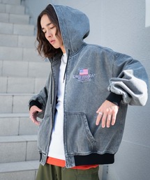 WEGO | WEGO/【23年秋冬新作】ワーカーズフードブルゾン(パーカー)