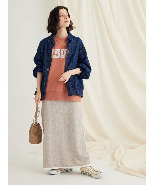 CRAFT STANDARD BOUTIQUE(クラフトスタンダードブティック)の「リンクス編みニットスカート(スカート・レディース・ブラウン/アイボリー/ブラック・FREE)」の8枚目の写真