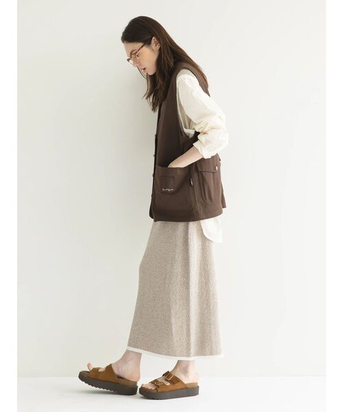 CRAFT STANDARD BOUTIQUE(クラフトスタンダードブティック)の「リンクス編みニットスカート(スカート・レディース・ブラウン/アイボリー/ブラック・FREE)」の20枚目の写真