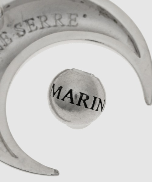 MARINE SERRE（マリーン・セル）の「REGENERATED TIN MOON STUD EARRINGS（ピアス（両耳用）・レディース・シルバー/ゴールド・OS）」の3枚目の写真