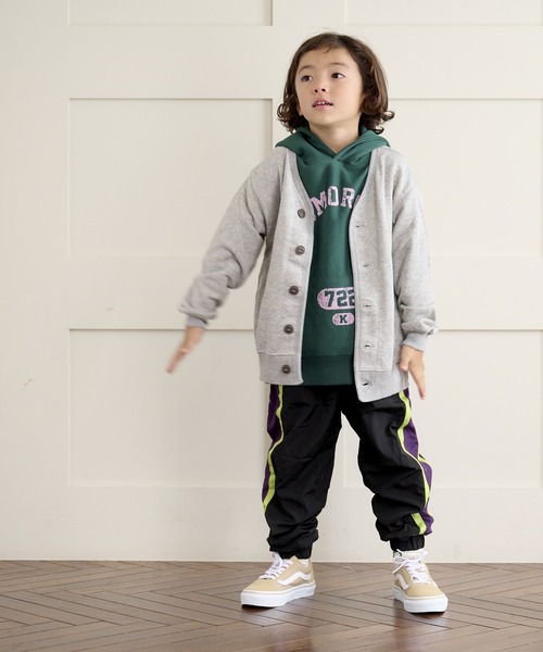 Life Support Products（ライフサポートプロダクツ）の「裏毛ミリタリーカーディガン（80～150cm）（カーディガン/ボレロ・キッズ・テラコッタ/杢グレー/ブラック・140/80/95/150/130/110/100/120/90）」の18枚目の写真