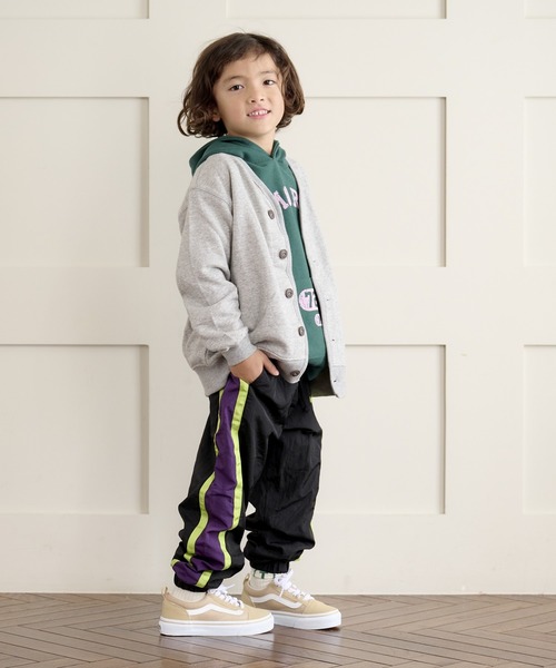 Life Support Products（ライフサポートプロダクツ）の「裏毛ミリタリーカーディガン（80～150cm）（カーディガン/ボレロ・キッズ・テラコッタ/杢グレー/ブラック・140/80/95/150/130/110/100/120/90）」の16枚目の写真