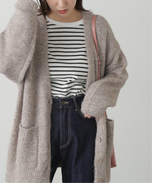 FREE'S MART（フリーズマート）の「◆ウール混リサイクルエコニットカーディガン（カーディガン/ボレロ・レディース・ベージュ/ブルー/パープル/グレー・FREE）」の12枚目の写真