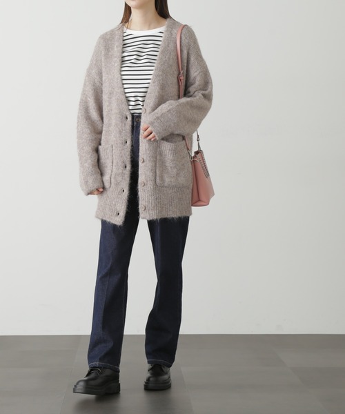 FREE'S MART（フリーズマート）の「◆ウール混リサイクルエコニットカーディガン（カーディガン/ボレロ・レディース・ベージュ/ブルー/パープル/グレー・FREE）」の13枚目の写真