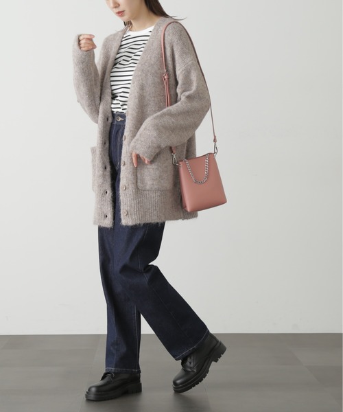 FREE'S MART（フリーズマート）の「◆ウール混リサイクルエコニットカーディガン（カーディガン/ボレロ・レディース・ベージュ/ブルー/パープル/グレー・FREE）」の14枚目の写真