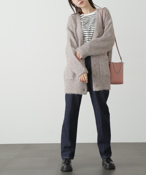 FREE'S MART（フリーズマート）の「◆ウール混リサイクルエコニットカーディガン（カーディガン/ボレロ・レディース・ベージュ/ブルー/パープル/グレー・FREE）」の15枚目の写真