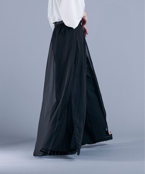 Ellno Loset（エルノロゼット）の「シアーレイヤードパンツ（その他パンツ・メンズ・ブラック/グレー/ブラック系その他・LARGE/MEDIUM/SMALL）」の6枚目の写真