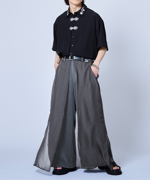 シアーレイヤードパンツ（その他パンツ）｜Ellno Loset（エルノ