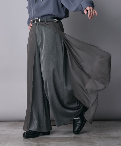 シアーレイヤードパンツ（その他パンツ）｜Ellno Loset（エルノ