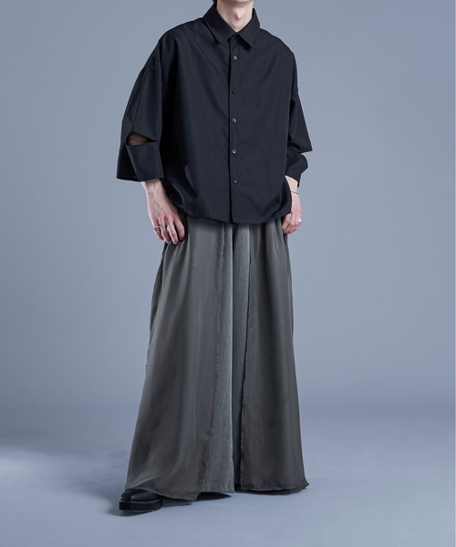 Ellno Loset（エルノロゼット）の「シアーレイヤードパンツ（その他パンツ・メンズ・ブラック/グレー/ブラック系その他・LARGE/MEDIUM/SMALL）」の17枚目の写真