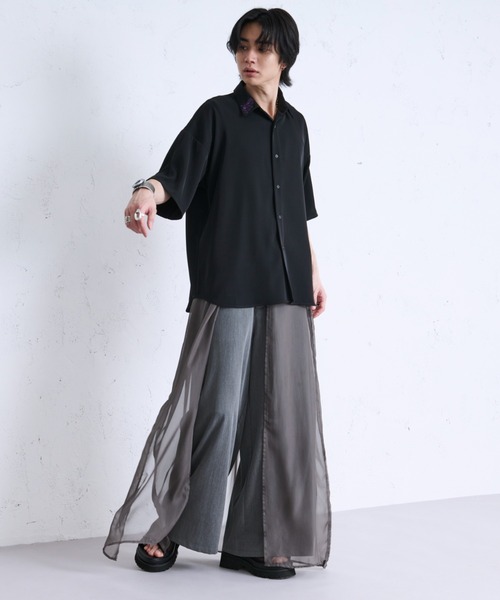 【新品】&エルシー　レイヤードパンツ シアーレイヤードパンツ（その他パンツ）｜Ellno Loset（エルノ