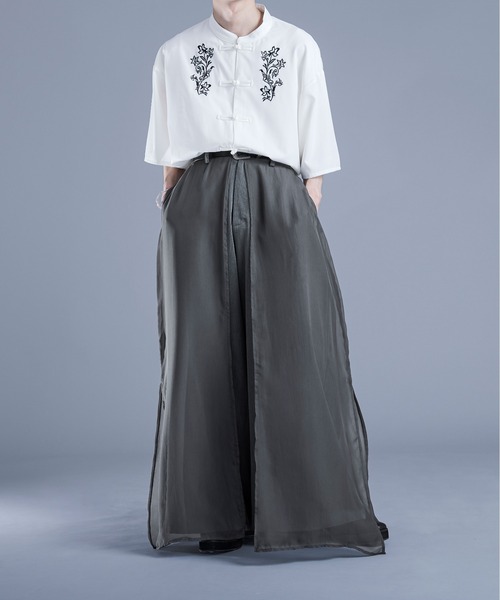 Ellno Loset（エルノロゼット）の「シアーレイヤードパンツ（その他