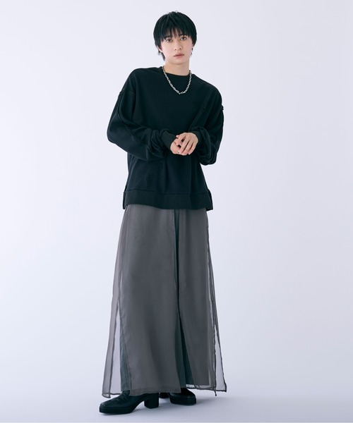 シアーレイヤードパンツ（その他パンツ）｜Ellno Loset（エルノ