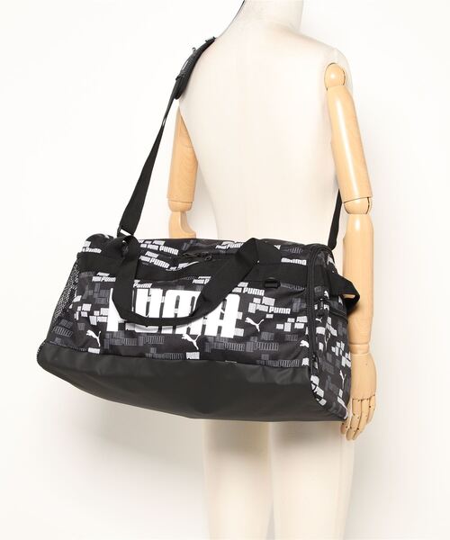 PUMA（プーマ）の「PUMA プーマ ユニセックス プーマ チャレンジャー ダッフル バッグ S 35L（ボストンバッグ・メンズ・ブラック/ヘザーグレー/ピンク・フリー）」の7枚目の写真