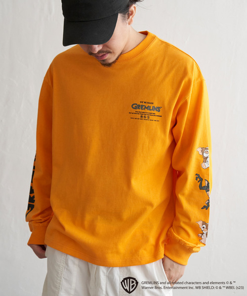VENCEEXCHANGE(ヴァンスエクスチェンジ)の「GREMLINS グレムリン 袖プリントロンT(Tシャツ/カットソー・メンズ・パープル系/ブラック/イエロー/ホワイト・L/M)」の4枚目の写真