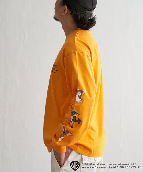 VENCEEXCHANGE(ヴァンスエクスチェンジ)の「GREMLINS グレムリン 袖プリントロンT(Tシャツ/カットソー・メンズ・パープル系/ブラック/イエロー/ホワイト・L/M)」の5枚目の写真