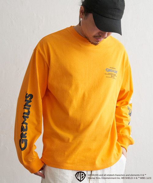 VENCEEXCHANGE(ヴァンスエクスチェンジ)の「GREMLINS グレムリン 袖プリントロンT(Tシャツ/カットソー・メンズ・パープル系/ブラック/イエロー/ホワイト・L/M)」の6枚目の写真