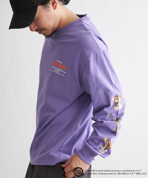 VENCEEXCHANGE(ヴァンスエクスチェンジ)の「GREMLINS グレムリン 袖プリントロンT(Tシャツ/カットソー・メンズ・パープル系/ブラック/イエロー/ホワイト・L/M)」の18枚目の写真