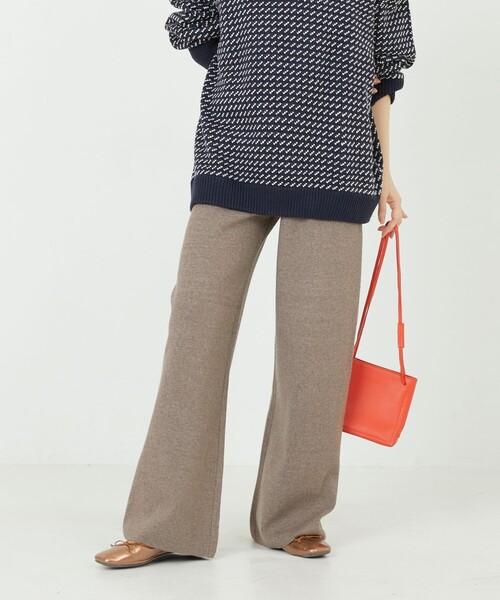 FREAK'S STORE(フリークスストア)の「限定展開 ニットワイドイージーパンツ(その他パンツ・レディース・ブラック/ブラウン系その他/ナチュラル/ブルー/レッド/グリーン/ベージュ/イエロー・SMALL/MEDIUM/LARGE)」の2枚目の写真