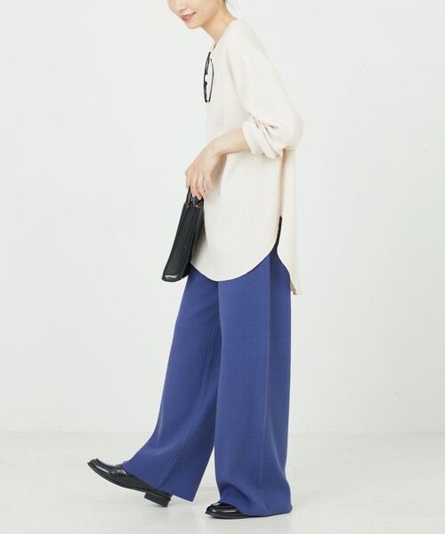 FREAK'S STORE(フリークスストア)の「限定展開 ニットワイドイージーパンツ(その他パンツ・レディース・ブラック/ブラウン系その他/ナチュラル/ブルー/レッド/グリーン/ベージュ/イエロー・SMALL/MEDIUM/LARGE)」の12枚目の写真