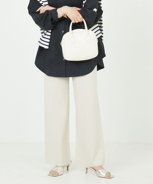 FREAK'S STORE(フリークスストア)の「限定展開 ニットワイドイージーパンツ(その他パンツ・レディース・ブラック/ブラウン系その他/ナチュラル/ブルー/レッド/グリーン/ベージュ/イエロー・SMALL/MEDIUM/LARGE)」の9枚目の写真