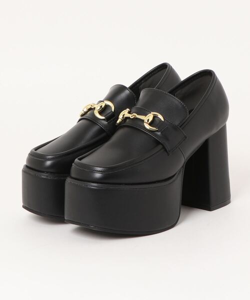 Parade（パレード）の「【厚底】チャンキーヒールビットローファー　132-WK【Parade】（ローファー・レディース・ブラック/ホワイト系その他/ブラック系その他・S/M/L/LL）」の2枚目の写真