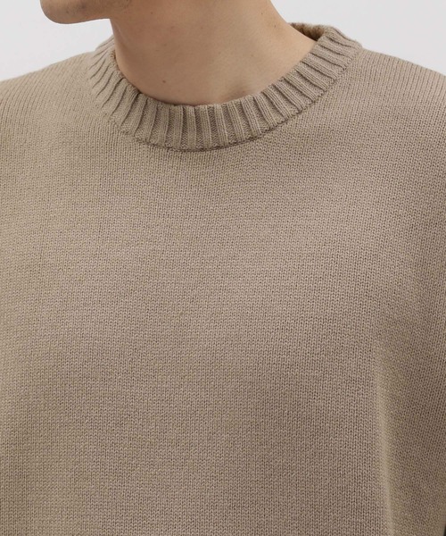 LAKOLE（ラコレ）の「ブランケットステッチクループルオーバー / 970617（ニット/セーター・メンズ・アイボリー/ブラック/オレンジ/グレイッシュベージュ/ネイビー・LARGE/MEDIUM/X-LARGE）」の13枚目の写真