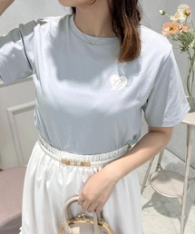 ハート刺繍Tシャツ【ZOZOTOWN限定アイテム】