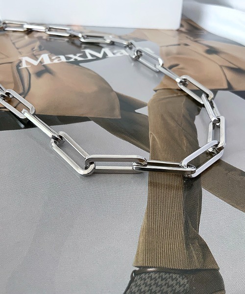 ALL RUNS（オールランズ）の「スクエアチェーンネックレス（ネックレス・メンズ・シルバー・FREE）」の6枚目の写真