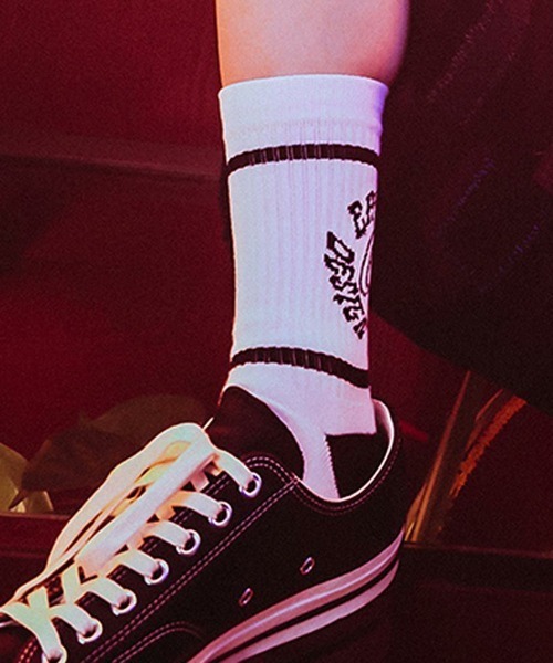 EFFECTEN（エフェクテン）の「mko11487- “EFUT  SOX ソックス（ソックス/靴下・メンズ・ブラック/ホワイト・FREE）」の2枚目の写真