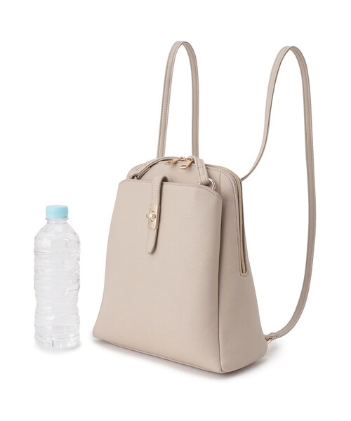 grove（グローブ）の「◆ベルトポケ2WAYリュック（バックパック/リュック・レディース・ライトグレー/ダークグレー/ブラック・00）」の4枚目の写真