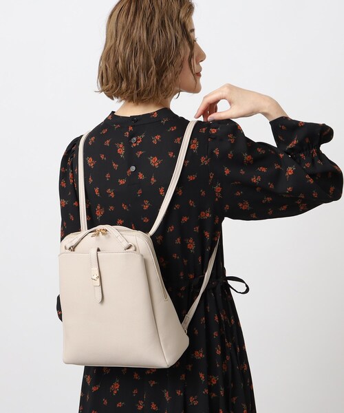 grove（グローブ）の「◆ベルトポケ2WAYリュック（バックパック/リュック・レディース・ライトグレー/ダークグレー/ブラック・00）」の7枚目の写真