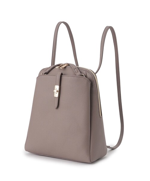 grove（グローブ）の「◆ベルトポケ2WAYリュック（バックパック/リュック・レディース・ライトグレー/ダークグレー/ブラック・00）」の9枚目の写真