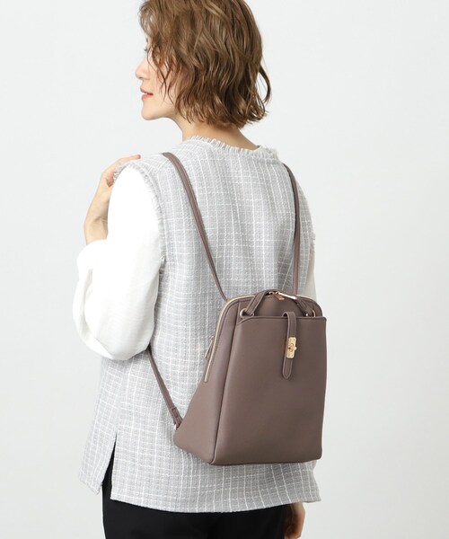 grove（グローブ）の「◆ベルトポケ2WAYリュック（バックパック/リュック・レディース・ライトグレー/ダークグレー/ブラック・00）」の11枚目の写真