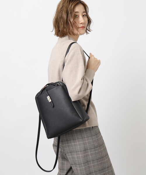 grove（グローブ）の「◆ベルトポケ2WAYリュック（バックパック/リュック・レディース・ライトグレー/ダークグレー/ブラック・00）」の14枚目の写真