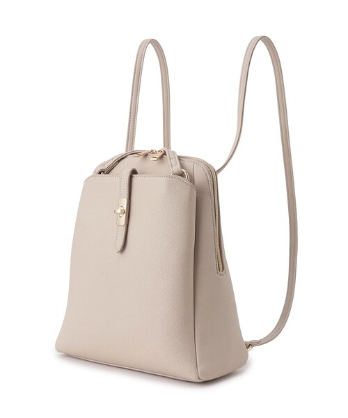 grove（グローブ）の「◆ベルトポケ2WAYリュック（バックパック/リュック・レディース・ライトグレー/ダークグレー/ブラック・00）」の16枚目の写真