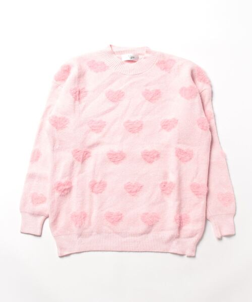 ハート柄ニットセーター（ニット/セーター）｜Nyu（ニュウ）の