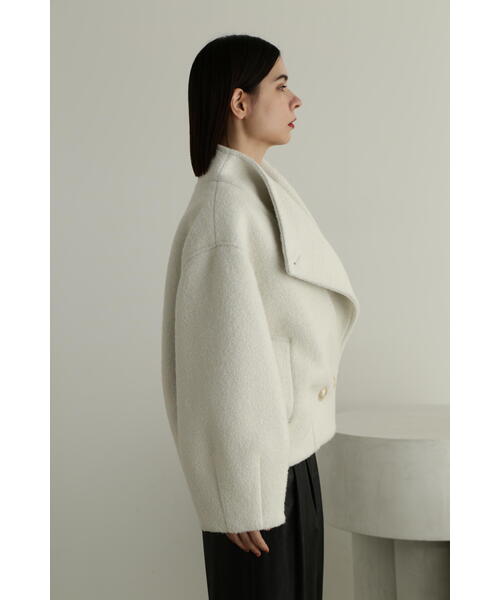 JILL STUART（ジルスチュアート）の「◆ブークレボンディングショートコート（その他アウター・レディース・ブラック/ホワイト・MEDIUM/SMALL）」の18枚目の写真