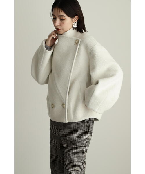 JILL STUART（ジルスチュアート）の「◆ブークレボンディングショートコート（その他アウター・レディース・ブラック/ホワイト・MEDIUM/SMALL）」の15枚目の写真