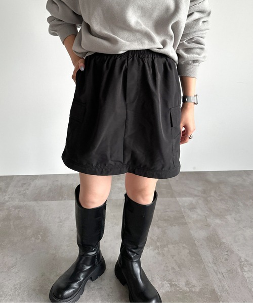 apres jour mignon（アプレジュールミニョン）の「アソート2WAYカーゴスカート【ZOZOTOWN限定アイテム】（スカート・レディース・グリーン系その他/グレー/ブラック・X-LARGE/MEDIUM/SMALL）」の10枚目の写真