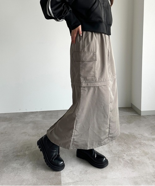 apres jour mignon（アプレジュールミニョン）の「アソート2WAYカーゴスカート【ZOZOTOWN限定アイテム】（スカート・レディース・グリーン系その他/グレー/ブラック・X-LARGE/MEDIUM/SMALL）」の19枚目の写真