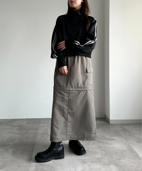 apres jour mignon（アプレジュールミニョン）の「アソート2WAYカーゴスカート【ZOZOTOWN限定アイテム】（スカート・レディース・グリーン系その他/グレー/ブラック・X-LARGE/MEDIUM/SMALL）」の22枚目の写真