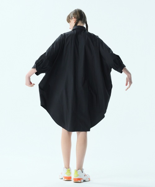 BEDSIDEDRAMA(ベットサイドドラマ)の「Omnibus Horror Shirts(シャツワンピース・レディース・アイボリー/ブラック・1)」の8枚目の写真