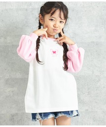 袖配色ミニ裏毛チュニック