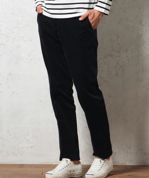 green label relaxing(グリーンレーベルリラクシング)の「□STRC/CORD SLIM NOP パンツ◆(スラックス・メンズ・ブラウン/ネイビー・SMALL/MEDIUM/LARGE/X-LARGE)」の2枚目の写真