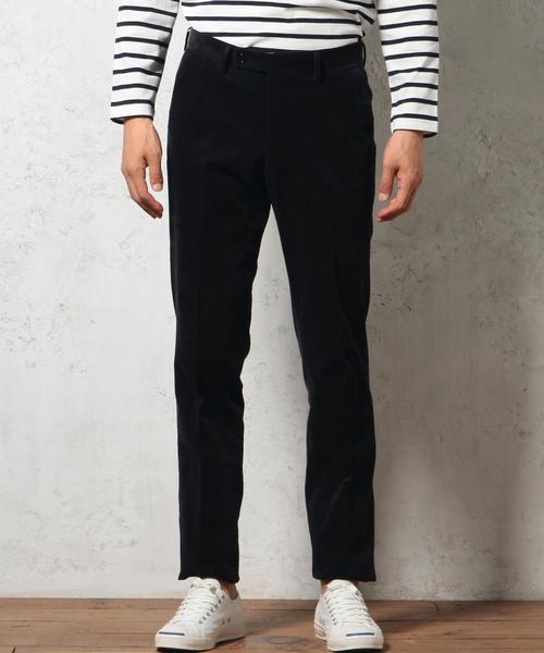 green label relaxing(グリーンレーベルリラクシング)の「□STRC/CORD SLIM NOP パンツ◆(スラックス・メンズ・ブラウン/ネイビー・SMALL/MEDIUM/LARGE/X-LARGE)」の4枚目の写真