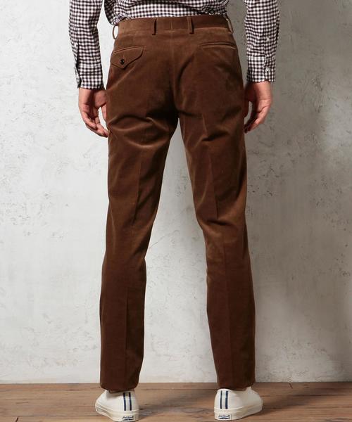 green label relaxing(グリーンレーベルリラクシング)の「□STRC/CORD SLIM NOP パンツ◆(スラックス・メンズ・ブラウン/ネイビー・SMALL/MEDIUM/LARGE/X-LARGE)」の12枚目の写真