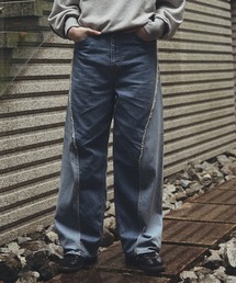 Jieda | STUDIOUS別注 BI-COLOR LOOSE FIT DENIM(デニムパンツ)